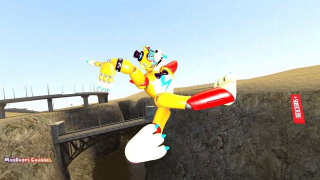 FNAF 9 Security Breach: Monty, Freddy & Gregory Ragdoll Falls [GMOD] смотреть онлайн