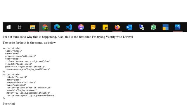 Weird display issue with vuetify in laravel. v-text-field gets an outline on focus (2 Solutions!!) смотреть онлайн