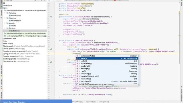 Android - Networking menggunakan Retrofit (Part 2 - Array of Objects) (Indonesia) смотреть онлайн