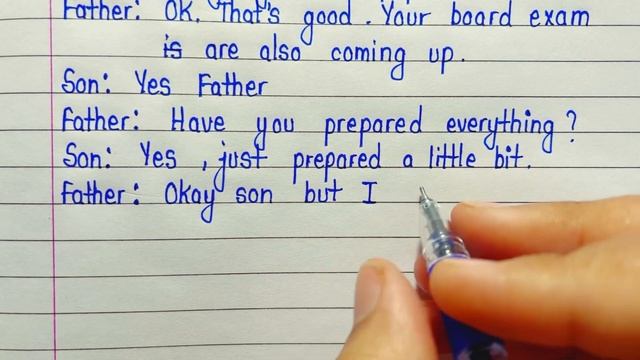 A dialogue writing between father and son in english смотреть онлайн