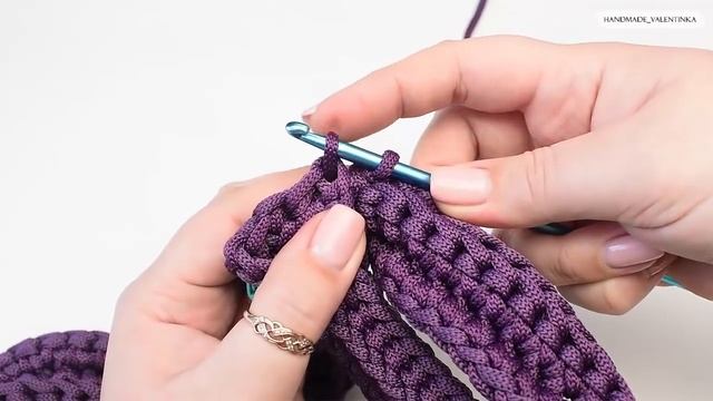 МОДНАЯ СУМКА КРЮЧКОМ _ вязаная сумка из шнура_ crochet bag _ Fashionable bag смотреть онлайн