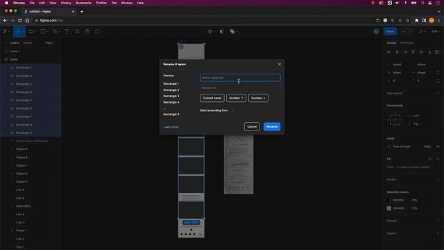 How to Quickly Bulk Rename Layers in Figma смотреть онлайн