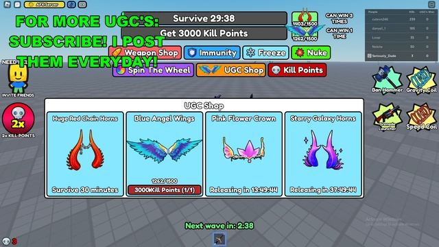 How To Get Blue Angel Wings in Don't Die (ROBLOX FREE LIMITED UGC ITEMS) смотреть онлайн
