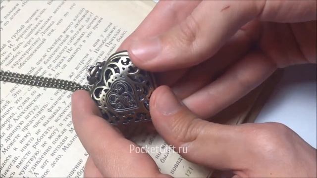 Кварцевые часы-кулон в форме сердца смотреть онлайн