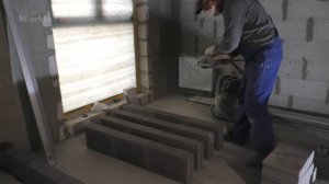 Перегородки из керамзит бетонных блоков.