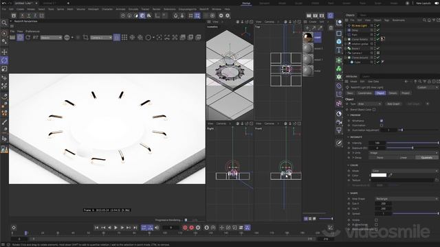 Cinema 4D R26 - Зацикленная анимация (Redshift render) смотреть онлайн