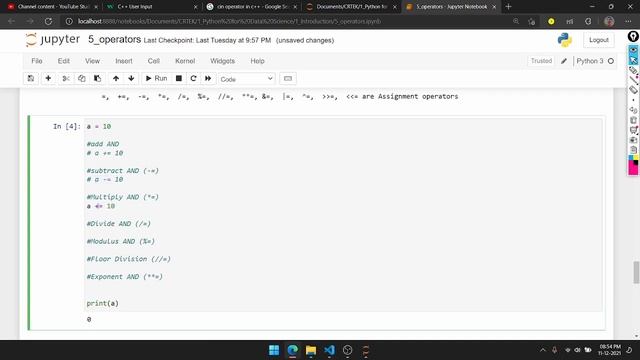 Python Assignment Operators in Python Kannada | PYTHON PROGRAMMING IN KANNADA #19 | Charan H U смотреть онлайн