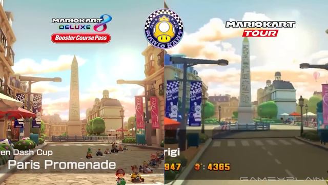 Mario Kart 8 Deluxe Booster Pass DLC - Graphics Comparison: All 8 Tracks! (Switch vs N64, DS & More смотреть онлайн