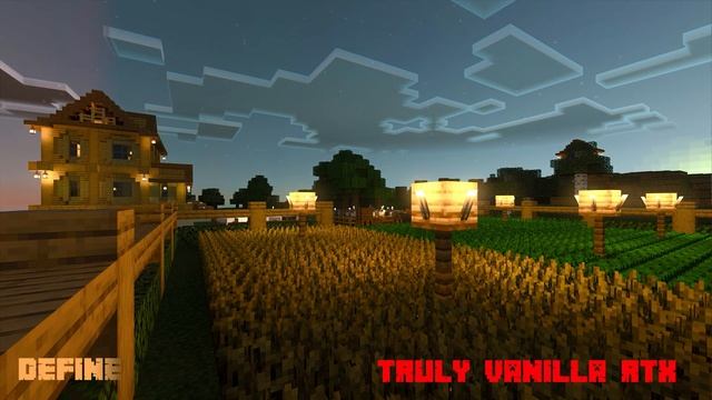 Truly Vanilla RTX and Defined PBR RTX - Minecraft Bedrock ray tracing texture pack comparison смотреть онлайн
