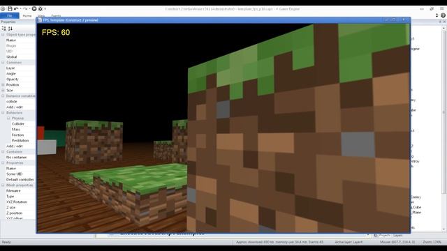 Developing a 3D FPS in Construct 2 using Babylon.JS plugin смотреть онлайн