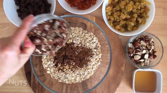 Best Homemade Granola Recipe // Easy Recipe // Простой Рецепт Гранолы // Вкусный и Полезный Завтрак смотреть онлайн