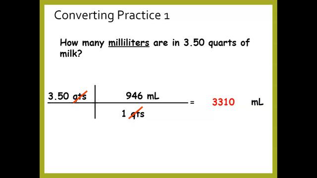 Converting Units Notes