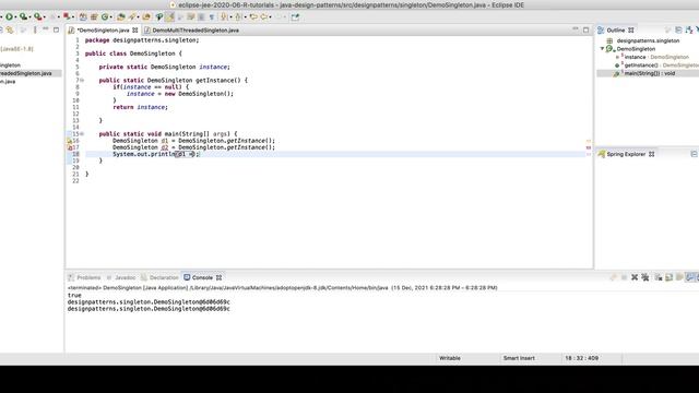 Singleton Pattern Part I смотреть онлайн