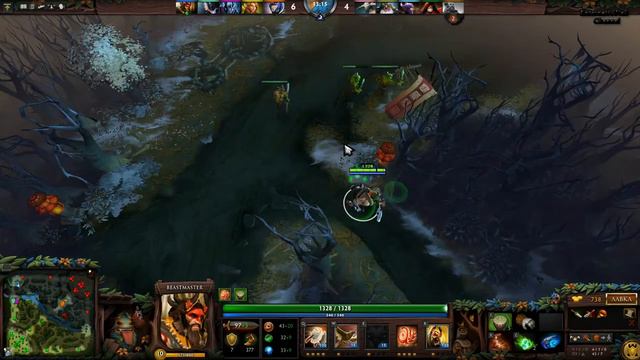 DOTA 2. Weekday Game #7. Beastmaster. Учим Алину играть в Дотку^^. смотреть онлайн