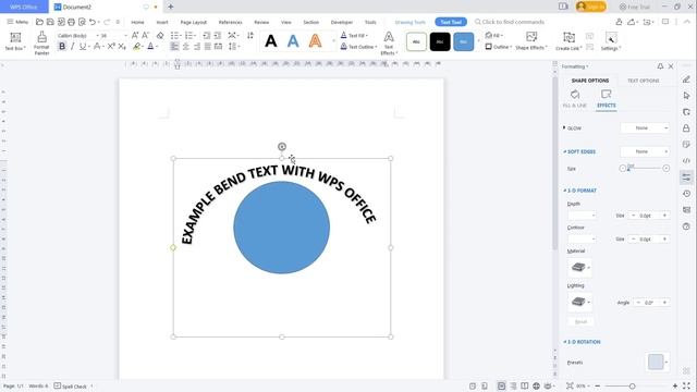 WPS Office How To Bend Text Tutorial смотреть онлайн