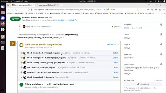 git: develop on feature branch, merge to develop using pull request смотреть онлайн
