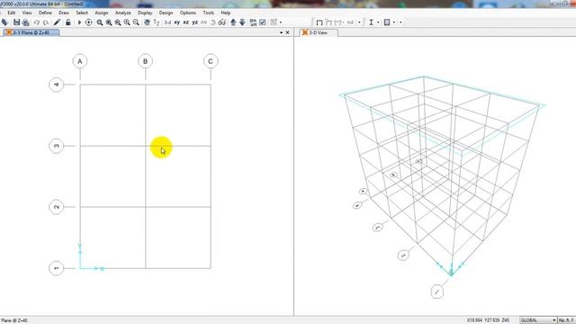 CSI SAP2000 v20 Tutorial for Beginners -2 | Edit Grid System data in CSI SAP 2000 v20 смотреть онлайн
