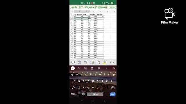 Tugas tutorial membuat tabel Microsoft Excel di android смотреть онлайн