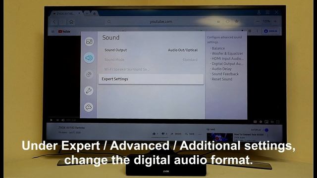 AV100 Optical Connection and Settings смотреть онлайн