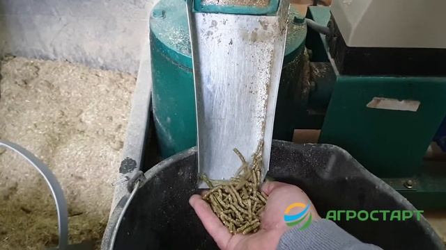 Обзор гранулятора ZLSP-120. Гранулирование дробленого сена. Агростарт. смотреть онлайн