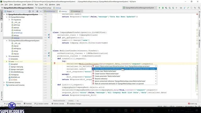 Python Django Medical Store Management System Part 6 | Complete All Serializers and Medicine Viewse смотреть онлайн