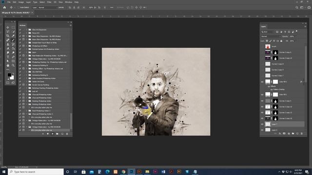 Vintage Watercolors Photoshop Action смотреть онлайн