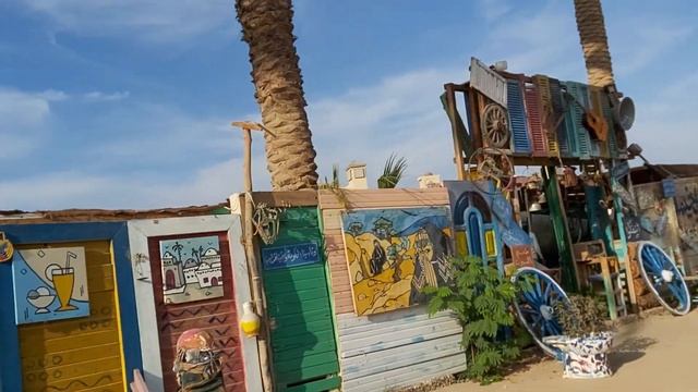 Захабия.Хургада.07.11.21-14.11. Дорога от входа отеля до пляжа пешком. #zahabia