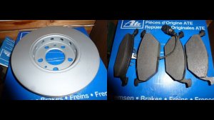 Замена передних тормозных дисков и колодок Шкода Октавия