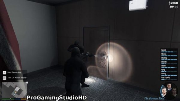 GTA 5_ FIB Building Heist Mission (GTA V Epic Police Chase)