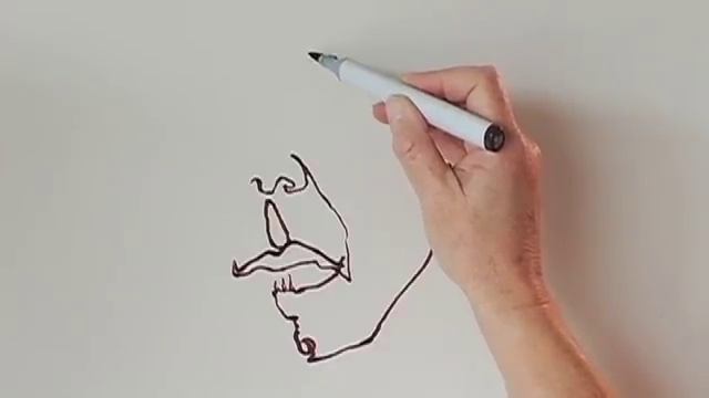 Continuous Line Contour Drawing Lesson смотреть онлайн