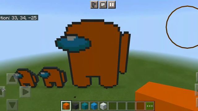 Minecraft Among Us Orange Crewmate 2D + Mini Crewmates 2D Showcase смотреть онлайн
