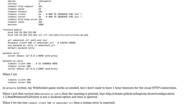 DevOps & SysAdmins: Increase client timeout for WebSocket connections to certain URL смотреть онлайн