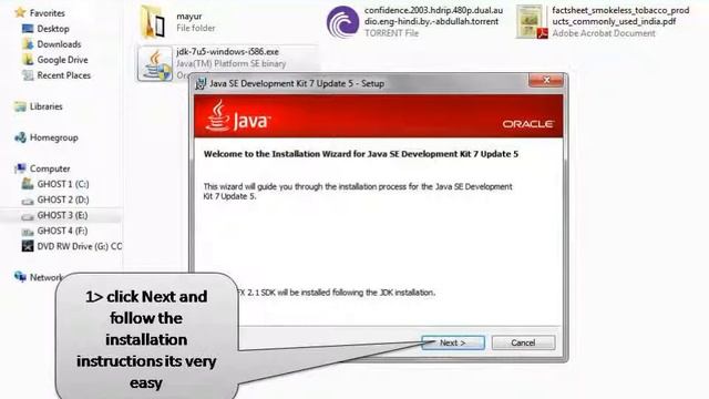Java Development Kit installation guide.flv смотреть онлайн