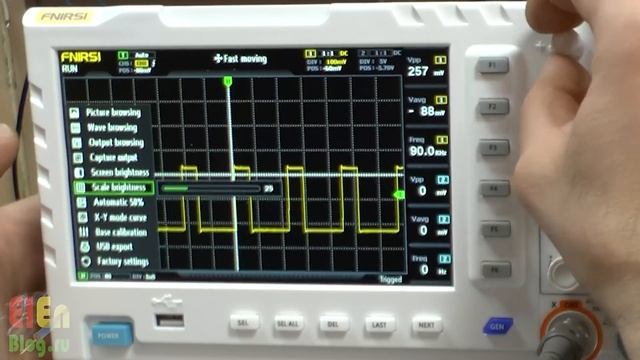 Самый доступный осциллограф 100 MHz 1 GS/s FNIRSI-1014D смотреть онлайн