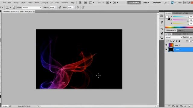 photoshop cs5 rainbow smoke text effect tutorial смотреть онлайн