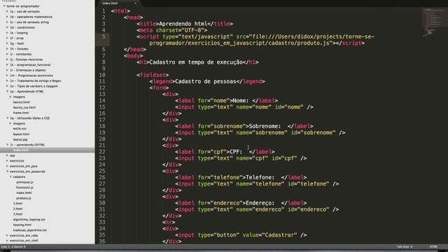 30 - APLICANDO DHTML - CURSO DE JAVASCRIPT - TORNE-SE UM PROGRAMADOR смотреть онлайн