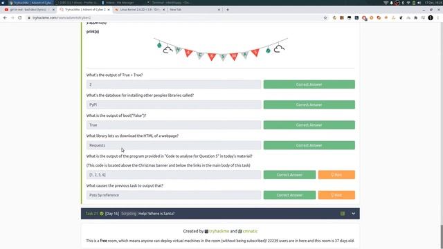 TryHackme Advent of Cyber 2 Day 15 - Python смотреть онлайн