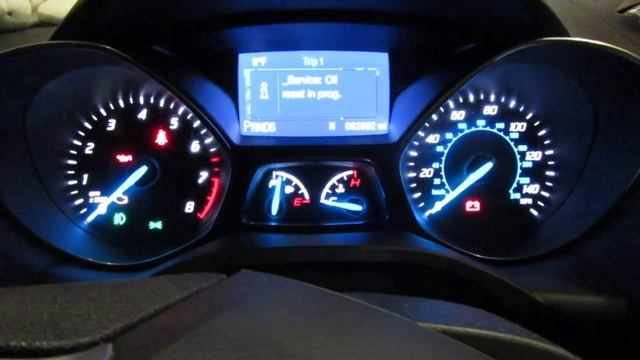 2013+ Ford Escape Oil life/light reset procedure смотреть онлайн