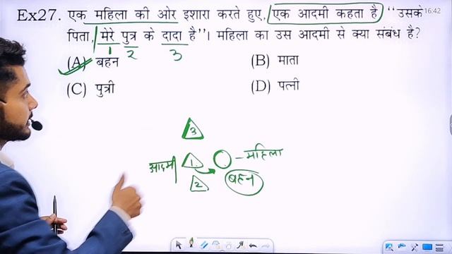Blood Relation Reasoning Trick In Hindi Rakt Sambandh इशारे वाले प्रश्न Pointing Relationship смотреть онлайн