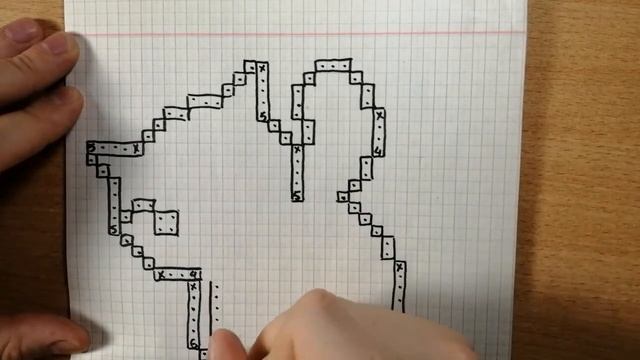 Как нарисовать фломастером кота по клеточкам смотреть онлайн