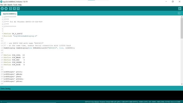 ESP32-C3 Blink Test with Arduino IDE and DumbDisplay смотреть онлайн