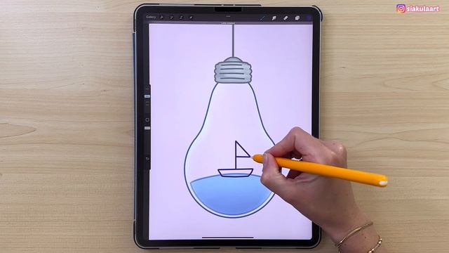 Procreate Drawing for Beginners! Easy iPad Drawing Step by Step Tutorial смотреть онлайн