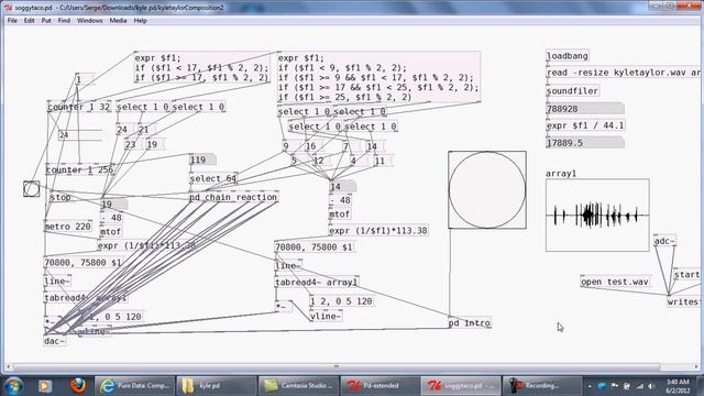 Pure Data: Composition 2 (reading from wav files) (ECE 397) смотреть онлайн