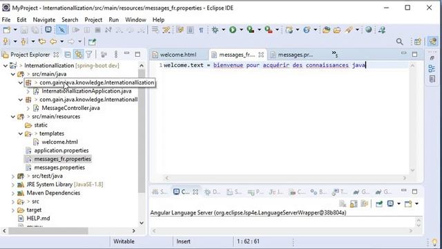 SPRING BOOT INTERNATIONALIZATION смотреть онлайн