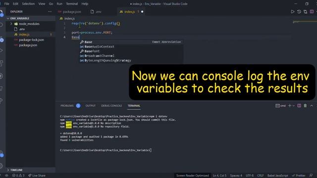 How to set Environment variables and avoid undefined errors смотреть онлайн