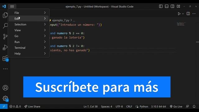 Tutorial #7 para aprender programación en Python con Visual Studio Code смотреть онлайн