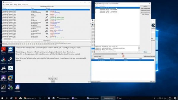Cheat Engine Tutorial Step 5 : Code Finder