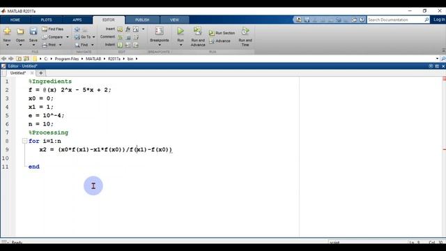 Secant Method with MATLAB code смотреть онлайн