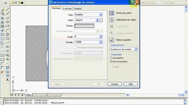 Apprendre AutoCAD français (hachures, tableau) tuto cours смотреть онлайн