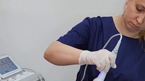 Процедура фонофорез и ультразвук на клиенте  Видео результата